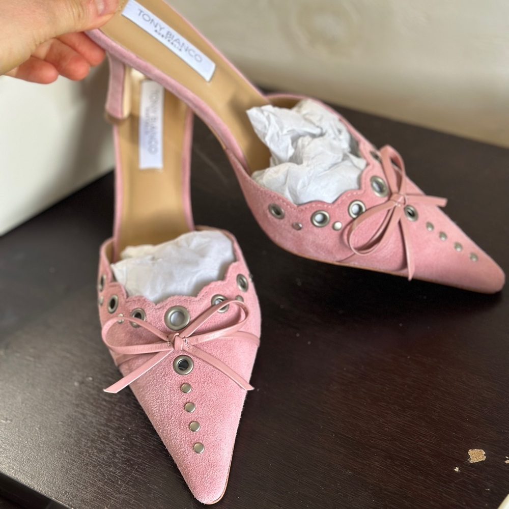 Tony Bianco Blossom Suede Mules
